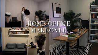 HOME OFFICE MAKEOVER | DIY projects + Renters friendly