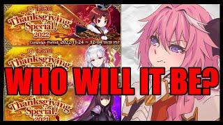 Who Will Be on the Thanksgiving Banner (Fate/Grand Order)