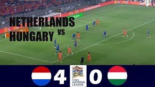 Netherlands vs Hungary 4-0 | 2024 Nations League | Match Highlights