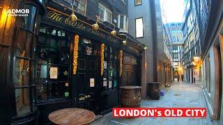 London's OLD CITY and HIDDEN small streets | UNSEEN LONDON walks