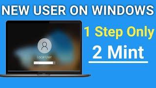 How to Create user account in Windows