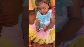 Cute baby chooses lollipop  kinder joy chocolates  #shorts