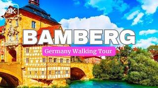 Bamberg, Germany walking tour 4K 60fps - Most beautiful Medieval town in Germany