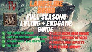 Landslide Druid will be the best Season 5 Build! | Diablo 4 Leveling & Endgame Guide