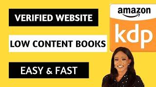 Use this Verified Website to Create Unlimited Amazon KDP Low Content Books and Make Over $1000/Month