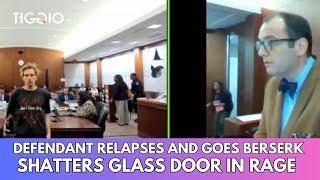 Defendant Relapses And Goes Berserk, Shatters Glass Door In Rage | Judge Fleischer's Courtroom Chaos