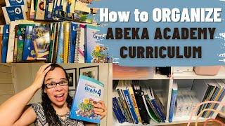 BEST WAY TO ORGANIZE YOUR ABEKA HOMESCHOOL 4th Grade curriculum // HOMESCHOOL ORGANIZATION