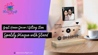 Best Gifting Items | Spotify Plaque | Love Craft Gifts