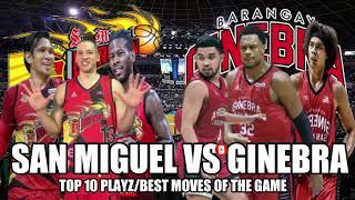 SAN MIGUEL VS GINEBRA/TOP 10 PLAYZ OF THE NIGHT/BEST MOVEZ OF THE GAME #viralvideo #pbaupdates #nsd