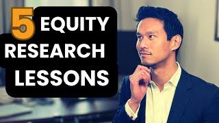 5 things I learned from equity research