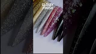 Gel & Glitter nail polish #nanoprofessional #shorts