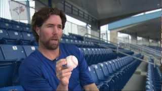 R.A. Dickey shows off the knuckleball