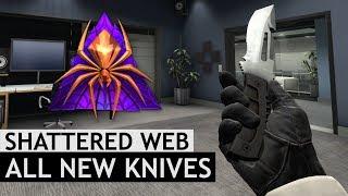 All New Operation Shattered Web Knife Animations w/ RARE INSPECT & DRAW ANIMATIONS | CS:GO