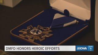 Des Moines Fire Department honors heroic efforts in the community