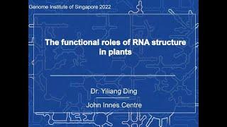 Genome: The GIS Speaker Series - Dr Yiliang Ding