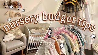 baby nursery buys and organisation tips ON A BUDGET (UK)