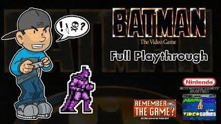 Adam Sucks At Video Games - Batman: The Video Game (NES) Full Playthrough #nes #retrogaming