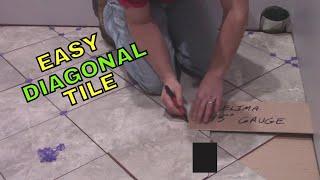 Diagonal tile tips and tricks to make ceramic ceramic tile installation easy