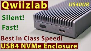 QwiizLabs ES40UR Fanless External USB4 NVMe SSD Enclosure