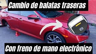 Cómo cambiar balatas traseras con freno de mano electrónico (Honda Civic 2020) | HS PERFORMANCE