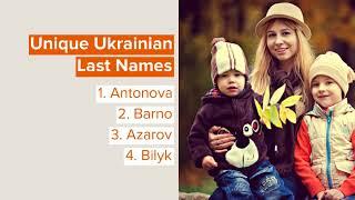 Ukrainian Surnames With Meanings And History