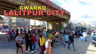 Gwarko, LALITPUR City - 4K Virtual Walking Tour NEPAL, Aug 2024