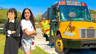 Kids in the school yellow bus and other stories