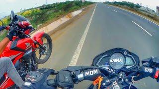 Bajaj Pulsar NS 125 vs Honda SP 125 Drag Race | Top End | Pulsar Ns 125 vs Honda sp 125 | Long Race