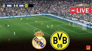 البث المباشر لمباراة ريال مدريد ضد بوروسيا دورتموند real madrid vs borussia do | محاكاة لعبة فيديو