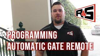 Programming Automatic Gate Remote