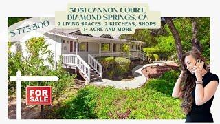 For Sale 3051 Cannon Court, Diamond Springs, CA