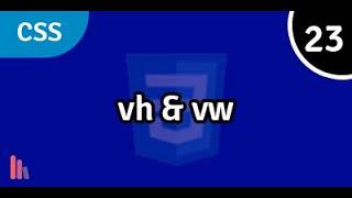 What is VW and VH in CSS? | CSS Units Tutorial | VH | VW