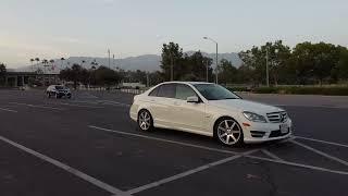 2012 Mercedes Benz C250  4k Drone Stock Footage by ovrviewLA Part 107 Licensed