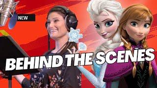 Frozen: Kristen Bell "Anna" & Idina Menzel "Elsa" Behind the Scenes of the Movie Voice Recording