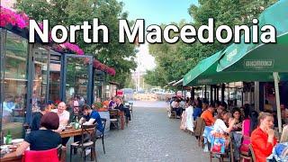 Walking streets of Skopje - North Macedonia 4K HDR Walking Tour