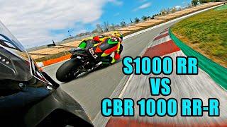 Honda CBR 1000 RR-R vs S1000RR | FULL RACE in Catalunya