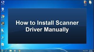 How to install scanner driver manually