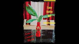 Bottle Art | Easy Bottle Art For Beginners | Bottle craft | #shorts | #shorts video | Malayalam