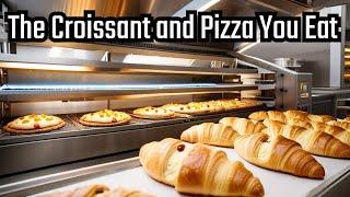 How Croissants and Pizza are Made In Minutes. Magic of Automation