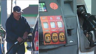 Gas prices are coming down nationally, but it's a different story here in Nevada