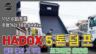 포크레인운반용 5톤덤프 하독스로 제작했습니다!