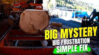 Problem/Problem Solved - - A Big Log And The Mystery Of The Diving Saw Blade