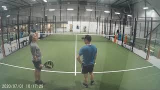 Mellbypadelcenter 1/7-20   F Lorentzon  J Stål   VS:  L Zurka  A Knutsen-Öy