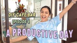  i DIYed a home cafe bar : a productive day in my life | #GYLTWEEK Episode 6 | Meghna Verghese