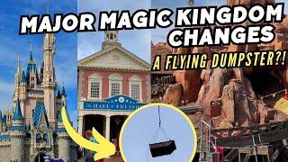 A Dumpster Over Magic Kingdom? | HUGE Big Thunder Mountain Changes | Frontierland Construction News