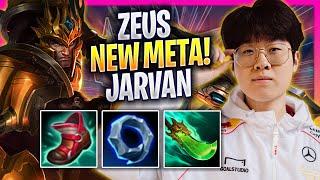 ZEUS TRIES NEW META JARVAN TOP! - T1 Zeus Plays Jarvan TOP vs Zilean! | Bootcamp 2024