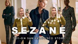 SEZANE Haul Try-On Fall 2024 at the San Francisco store - Ciara Pants, Betty Cardigan, Paolo Jacket