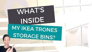 Minimalist Organization with Ikea Trones: What's Inside??