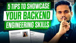 How to highlight your backend projects in tech interviews