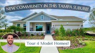 NEW Community in Wesley Chapel Florida | Chapel Crossings | Tour 4 Model Homes With Me